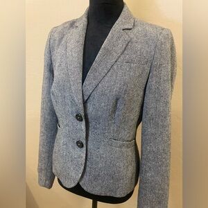 Calvin Klein Gray Two-Button Tailored Blazer